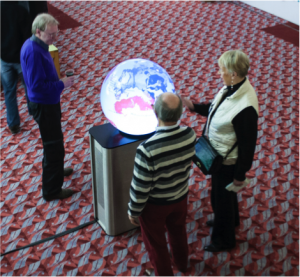 The SIPS project will design and evaluate interactions on spherical displays in public spaces.